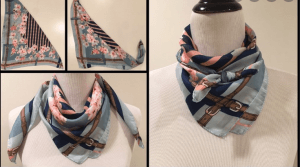 ways on how to wear a square scarf